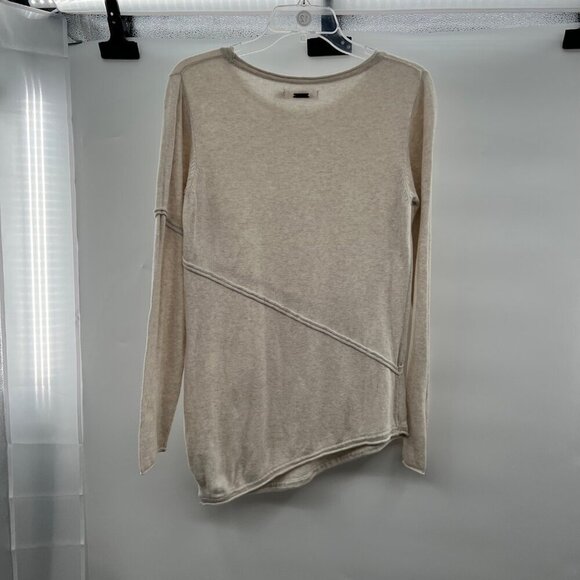 Prana Women's Asymmetric Hem Pullover Sweater Lightweight Cream Size Small - Picture 7 of 8